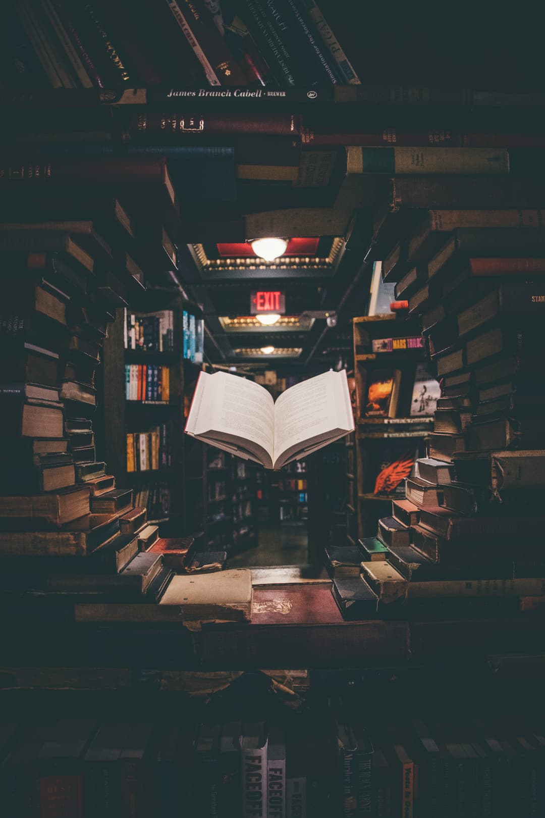 library with books